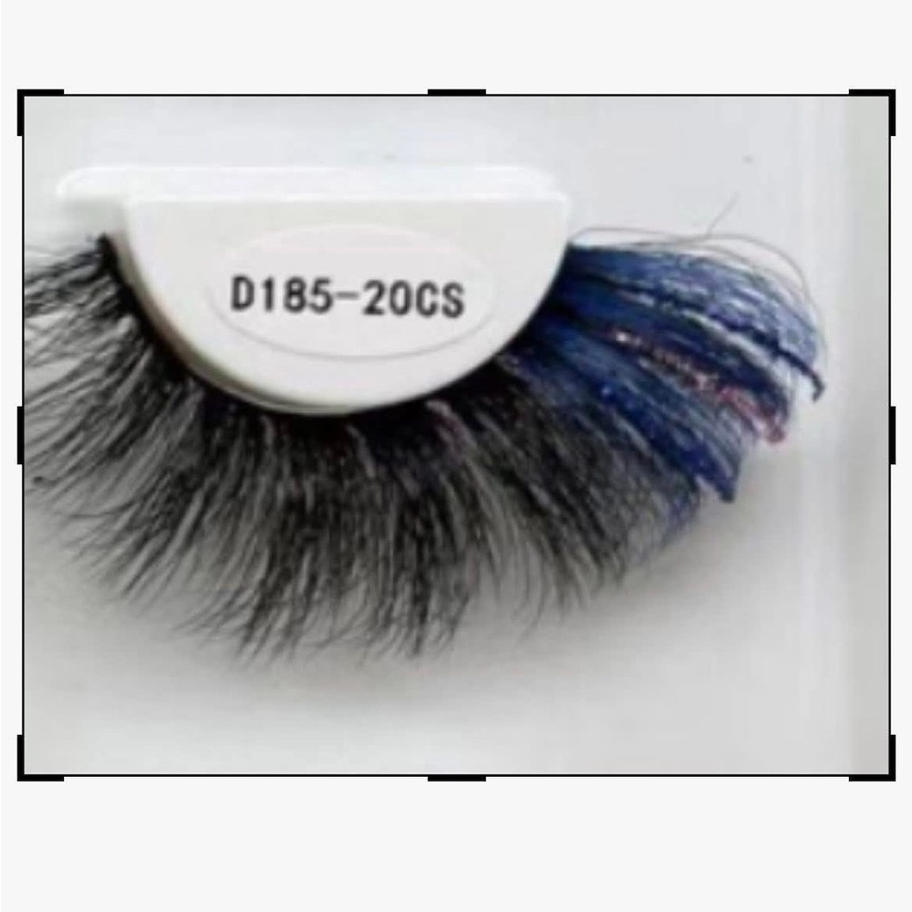 Black and Blue False Eyelashes